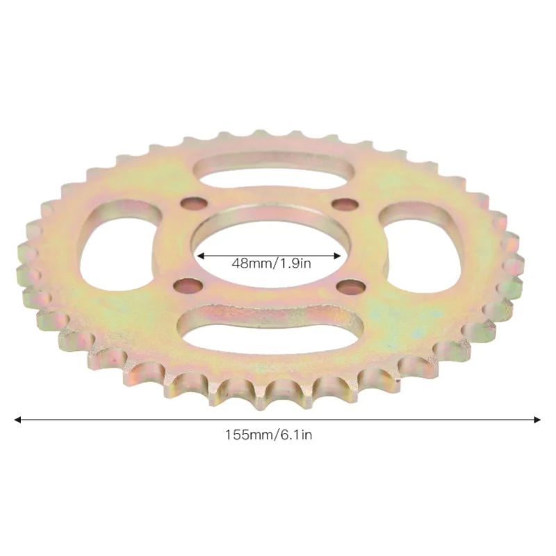 428 نموذج 37 عجلة سلسلة الأسنان الصلب كرانسيت استبدال 4 حفرة لدراجة ثلاثية العجلات الكهربائية #2