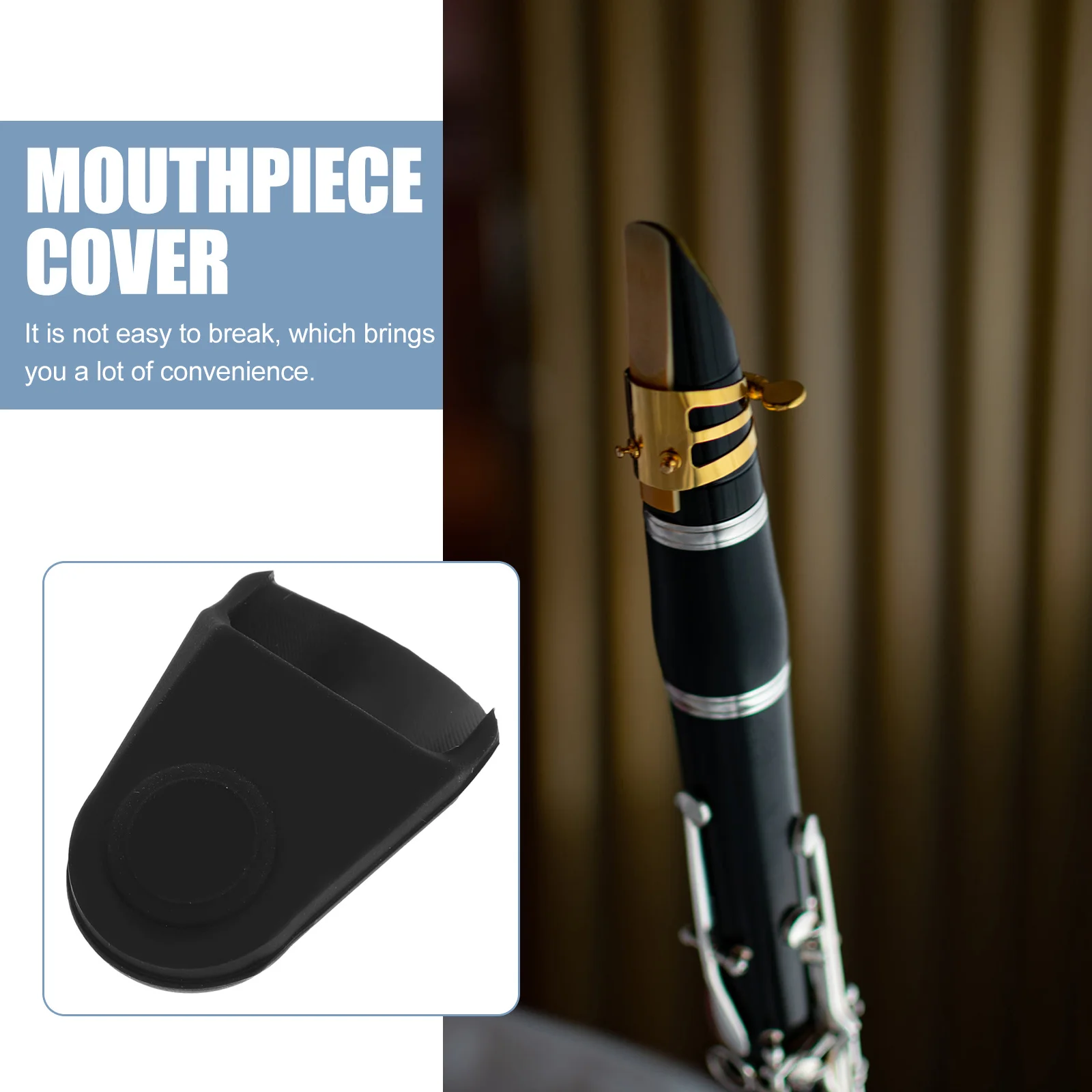 

Saxophone Mouthpiece Protective Cover Rubber Dustproof Sleeve For Music Instrument Accessory Students Players Gift