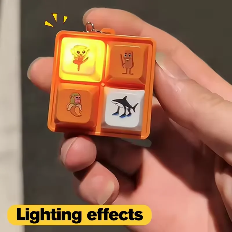 4 مفاتيح الإيطالية Brainrot صوت المفاتيح تونغ تونغ ساهور الصوت الضغط زر كيرينغ ألعاب أطفال هدايا الحفلات