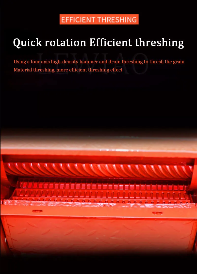 High-Efficiency Multifunctional Crop Thresher Rice Sorghum Soybean Millet Thresher For Farm