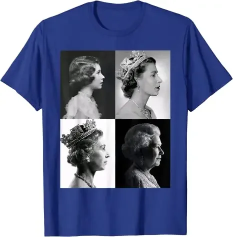 Remember Graphic Tee Tops Commemorate Gifts Portrait Aesthetic Clothes Queen II - Elizabeth England - Queen of England T-Shirt