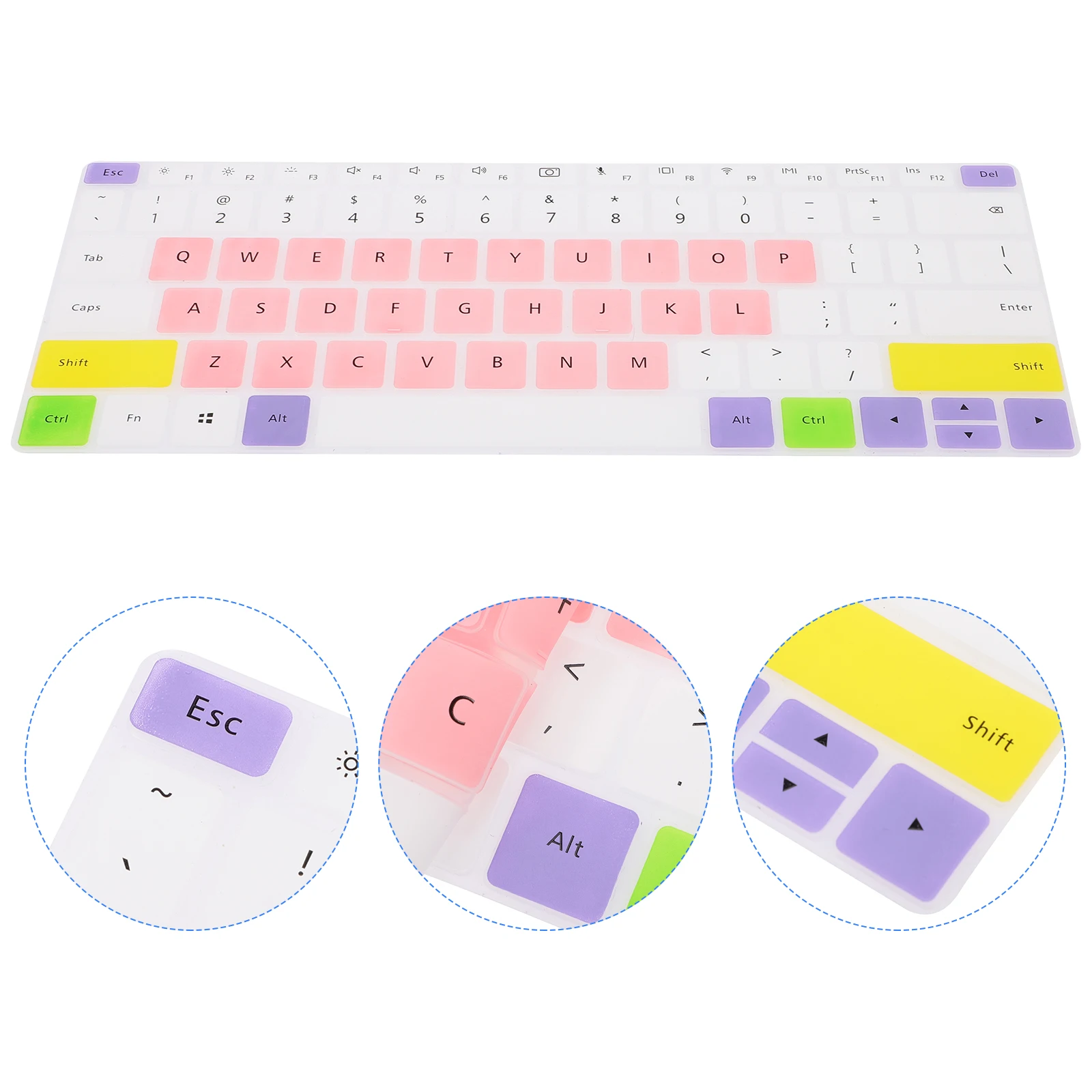 

Silicone Keyboard Film Cover Ultra Thin Removable Washable Dustproof Water Resistant Laptop Protector Against Liquid Spills