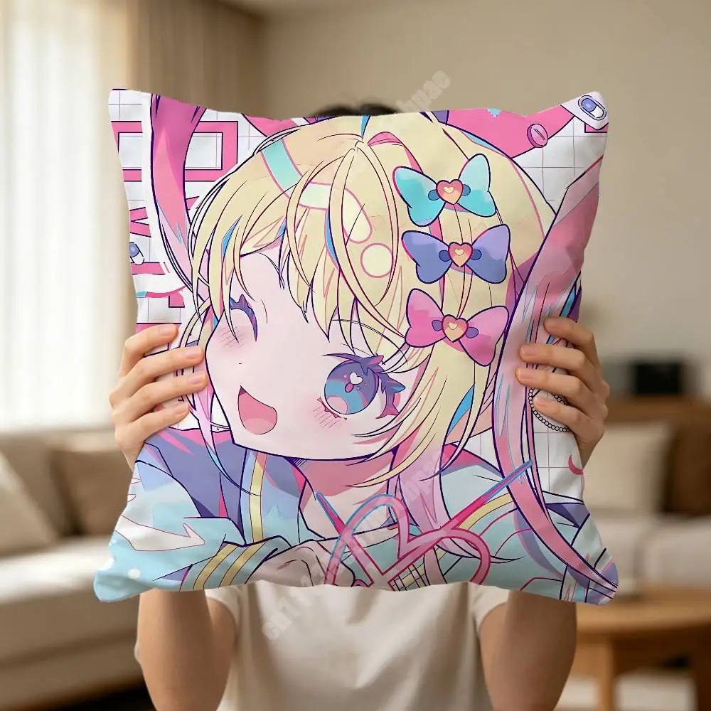N-Needy Streamer Overload Kangel Pillow Cover Cushion Case Sofa Couch Modern Apartment Decor Family Furnishing