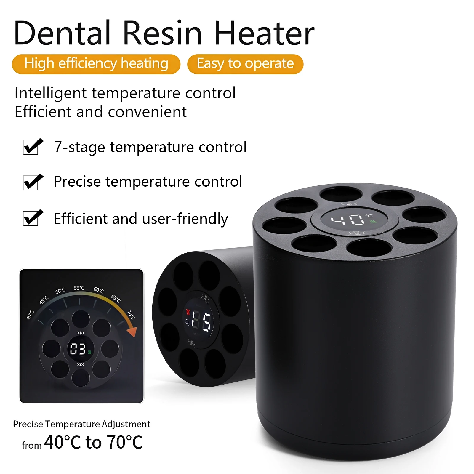 

Цифровой нагреватель для активного композитного материала AR Heater 40-70 ℃ Оборудование для подогрева стоматологических материалов, стоматологический инструмент