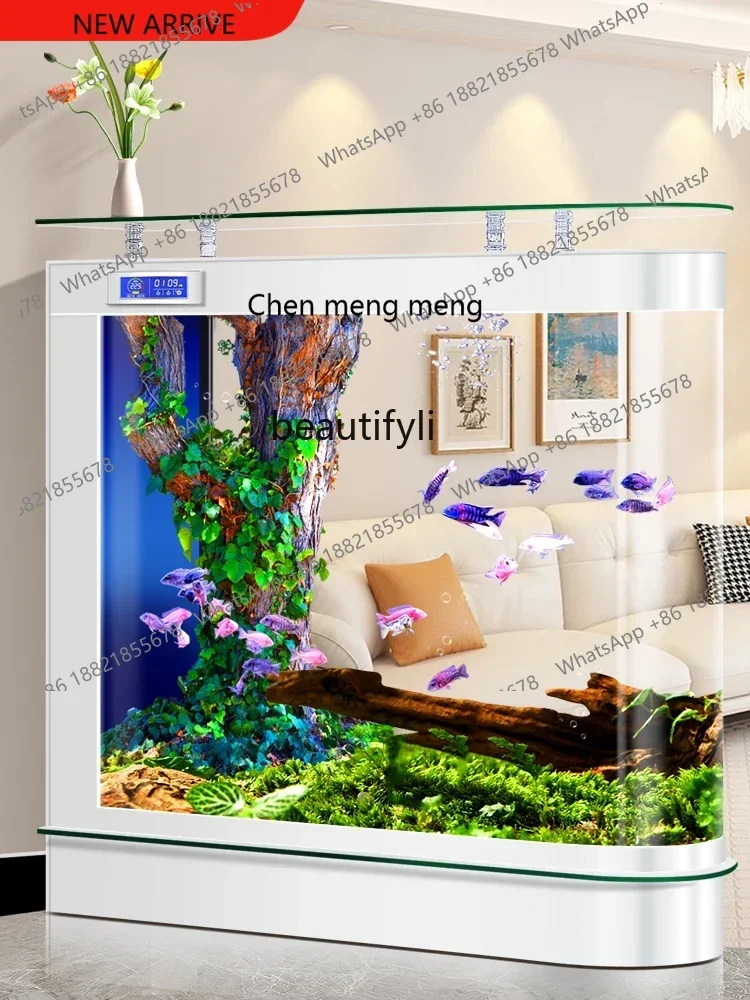 X  Light Luxury Fish Globe Household Floor Loop Filter Change Water Ecological Household Aquarium