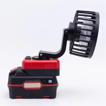 適用於 Makita 18V/Lidl Parkside X20V 鋰電池的便攜式電風扇,帶 USB YTPE-C 接口,180° 可調,適用於車間和工地。 6 最佳銷售 x20v - №6