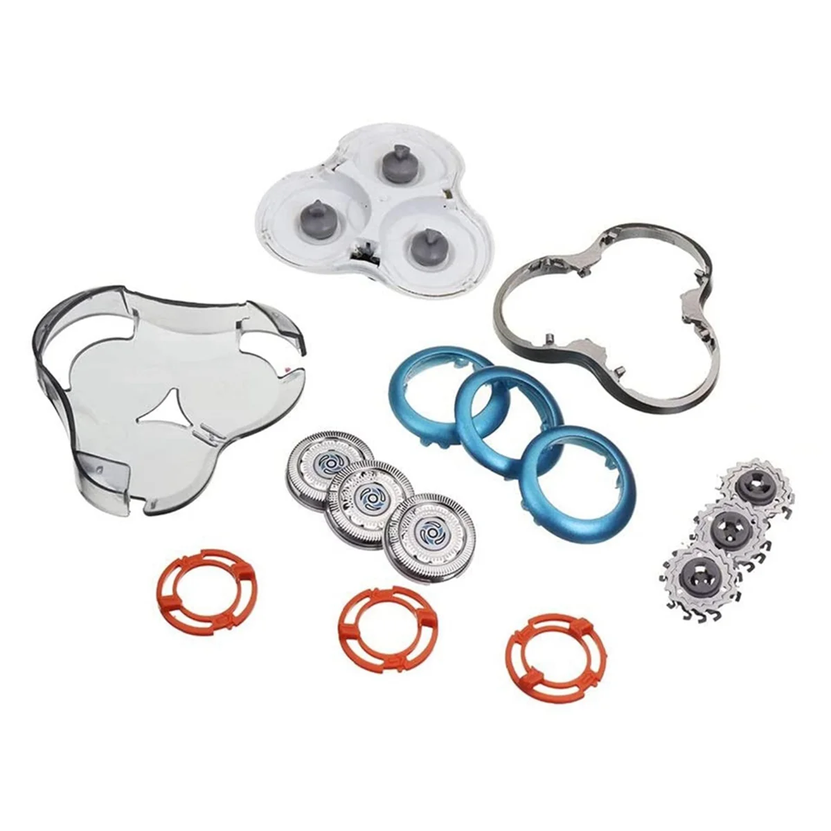 2X Replacement Shaver Head with Cap for Rq12 SH70 S7000 S7310 S7710 S7530 S7370