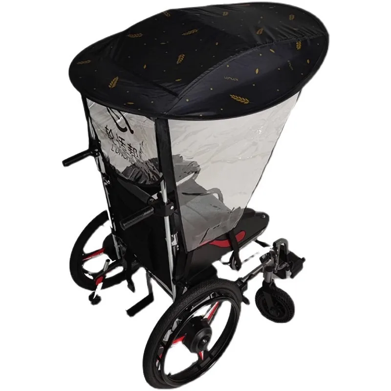 Electric wheelchair special awning canopy umbrella frame elderly scooter universal wheelchair accessories modified windshield