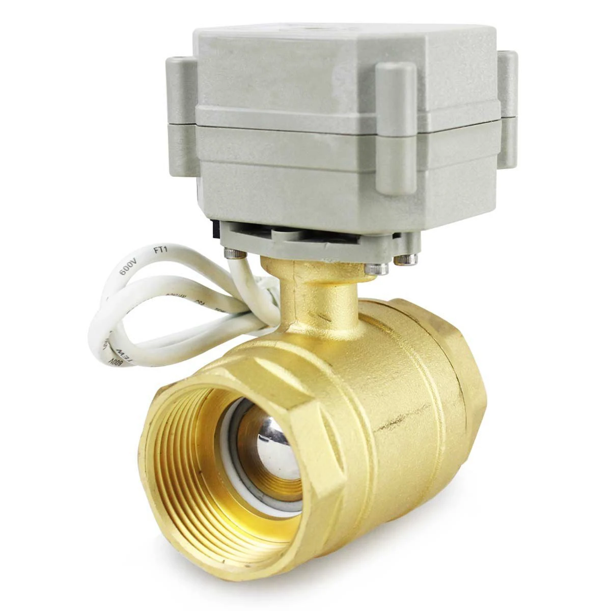 1/4 To 1-1/4 0-5V 2 Way Proportional Integral Control Valve 9-24VDC Brass Motorized Ball Valve