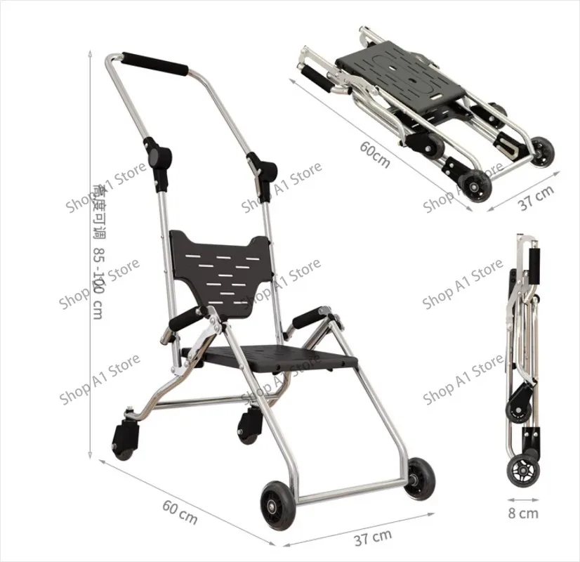 Travel Trolley Baby Ultra-light Portable Folding Baby Walking Artifact Simple Pocket Tourist Car