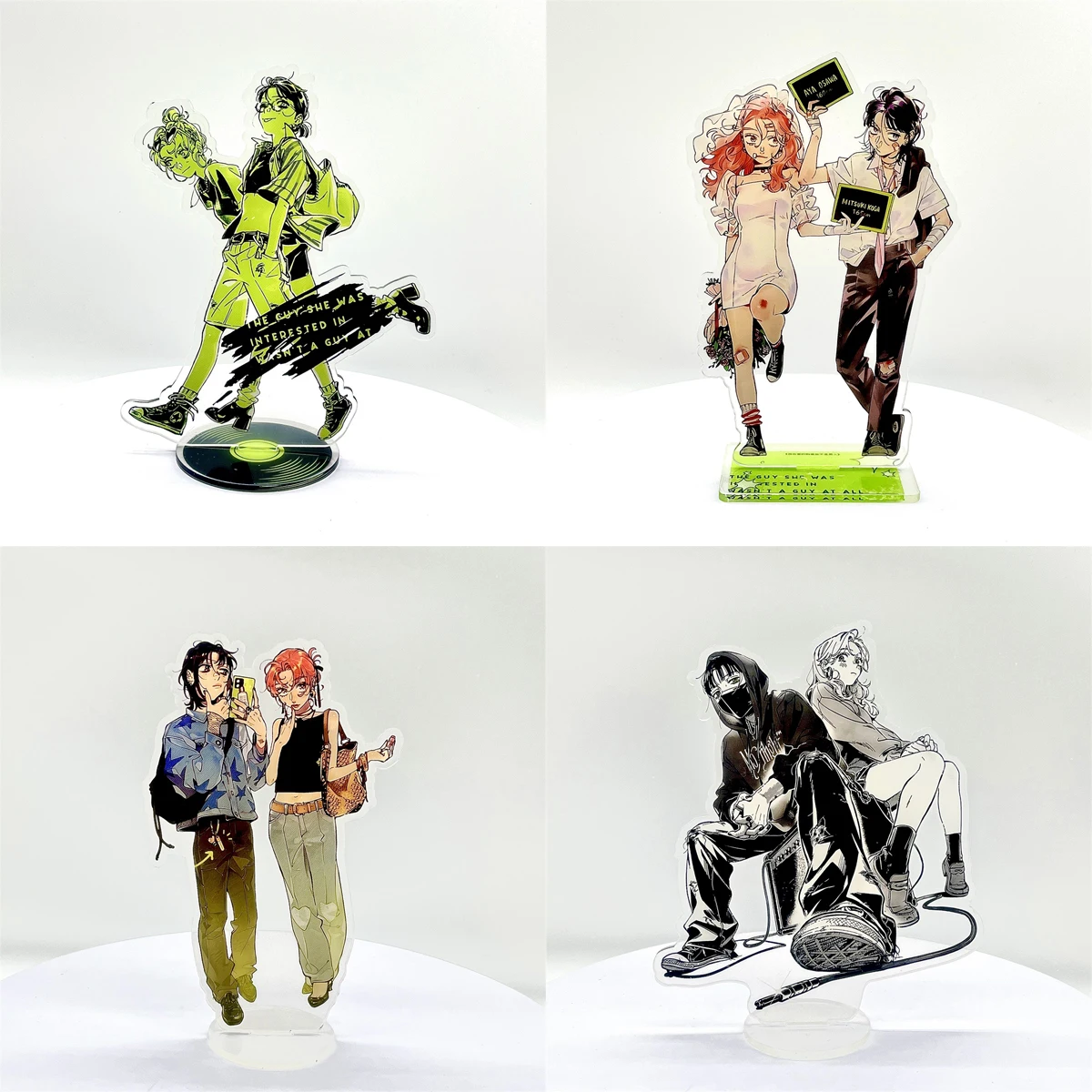 Anime The Guy She Was Interested in Wasn't a Guy at All Figure Acrylic Stand Model Birthday Tabletop Decoration Christmas Gift