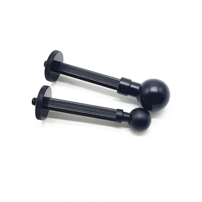 Soporte de cabeza de bola de 17mm y 25mm, adaptador largo de tornillo de 1/4 "para cámara de acción Gopro Insta360, soporte para teléfono, soporte para GPS