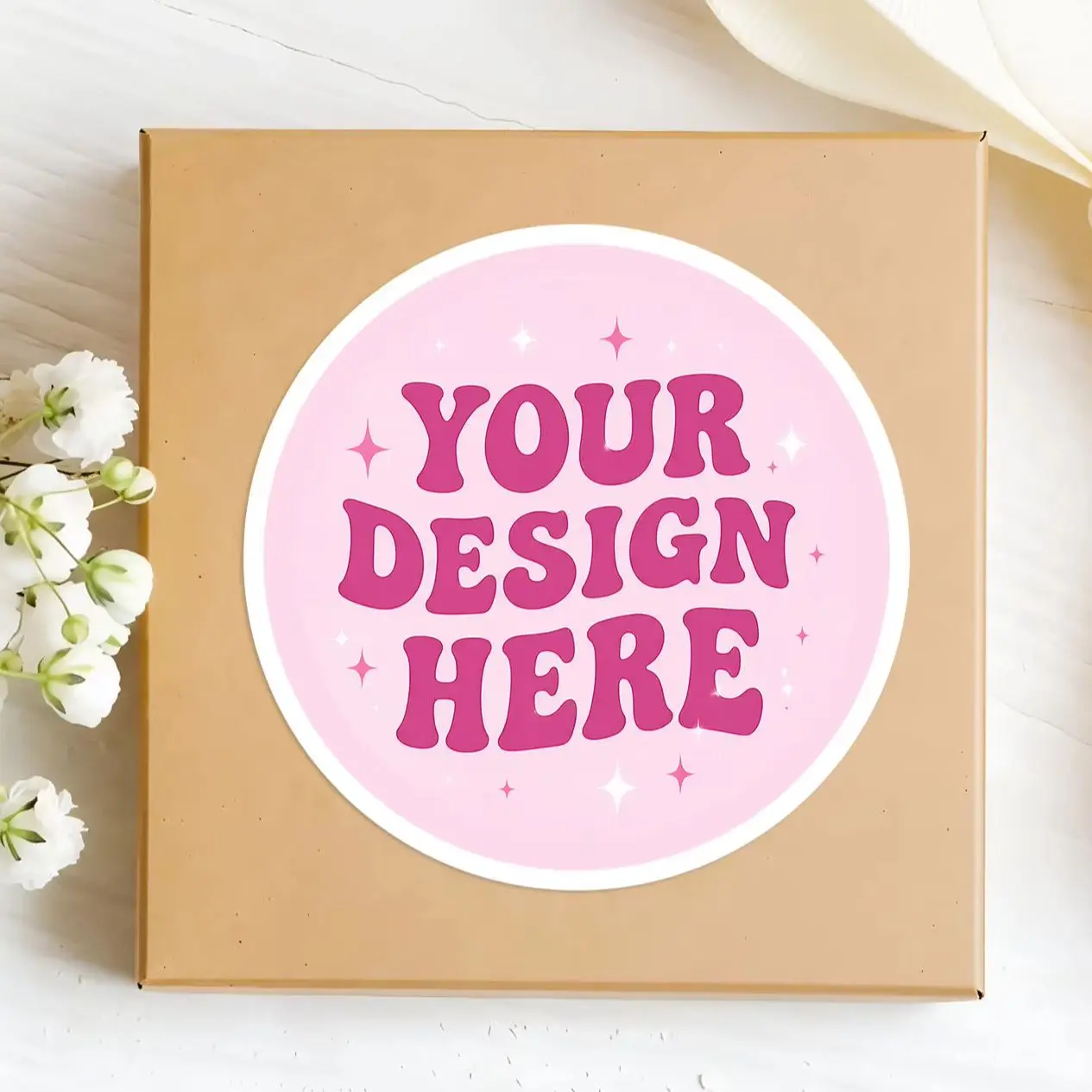1-130Pcs Clear PVC Custom Round Stickers, Personalized Text Photo Labels for Holiday Gifts, Birthday Favors, Candle Jar Tags