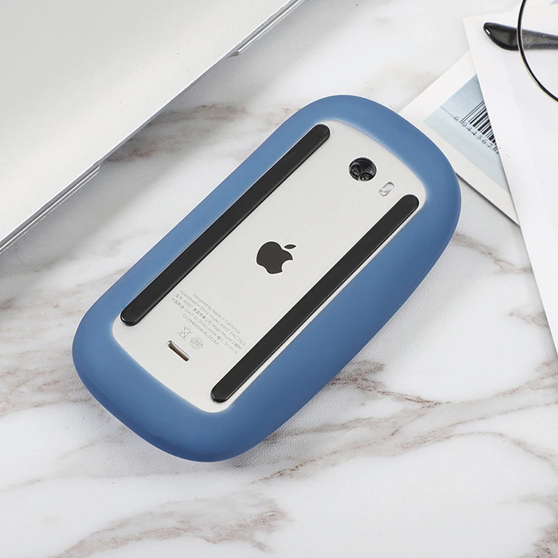 Capa protetora de silicone macia do mouse, Shell anti-risco, Capa para Magic Mouse, 1, 2