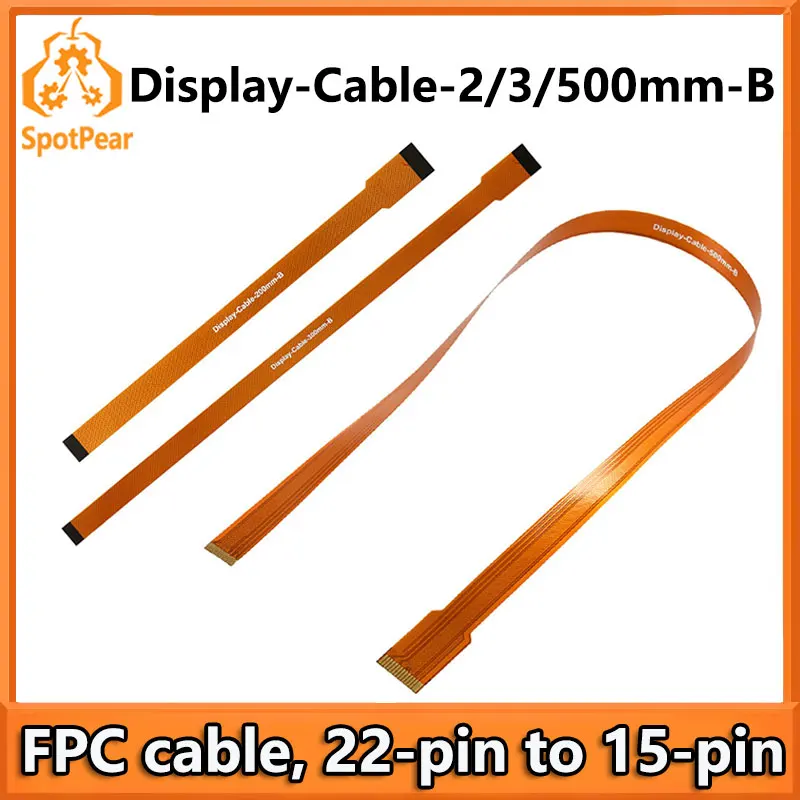 Raspberry Pi5 DSI FPC Flexible Cable (B) 22Pin To 15Pin Options 200 / 300 / 500mm For PI 5
