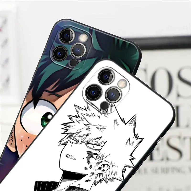 Boku no Hero My Hero Academia Deku Anime حافظة لهاتف أبل آيفون 16e 16 15 14 13 12 11 Pro Max XR XS 7 8 Plus SE2