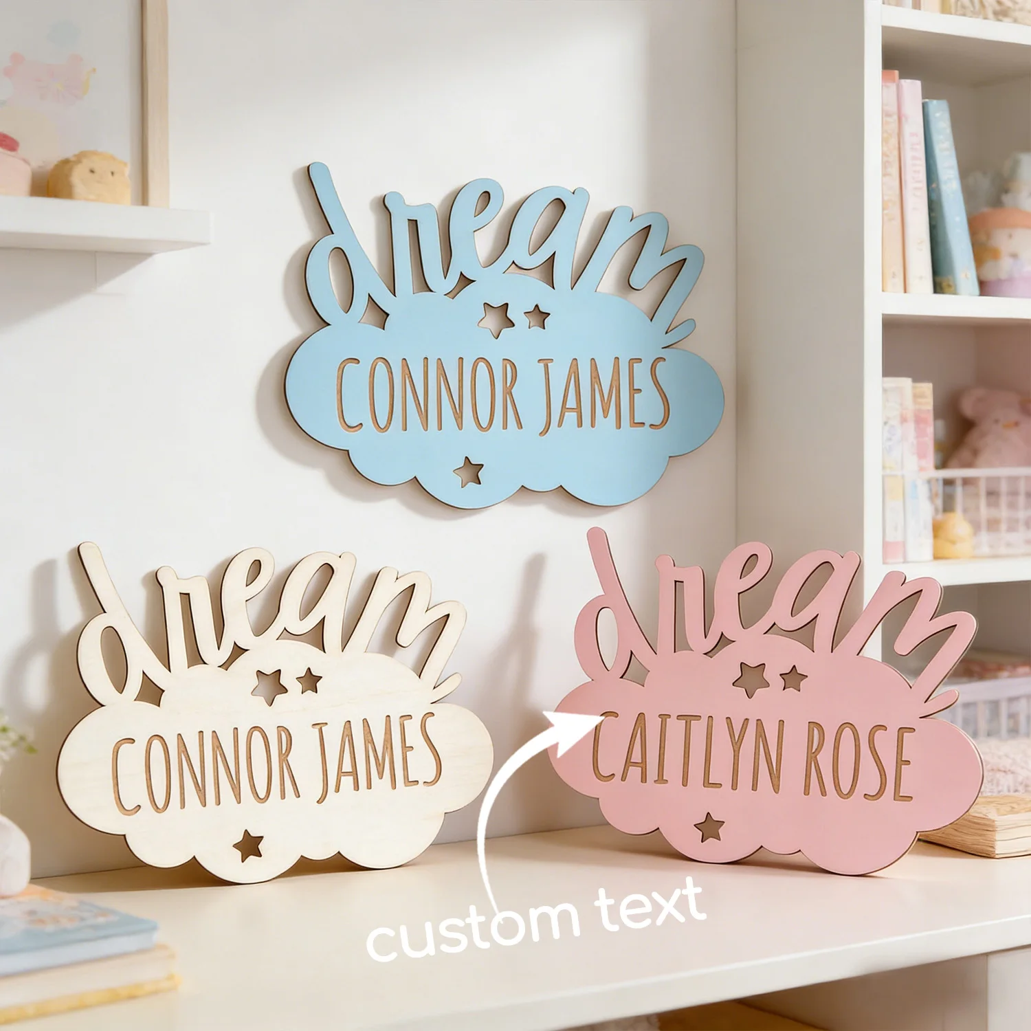 1 plaque en bois idéale avec nom personnalisable, décoration personnalisée pour la maison, décoration murale pour chambre à coucher, cadeau de vacances