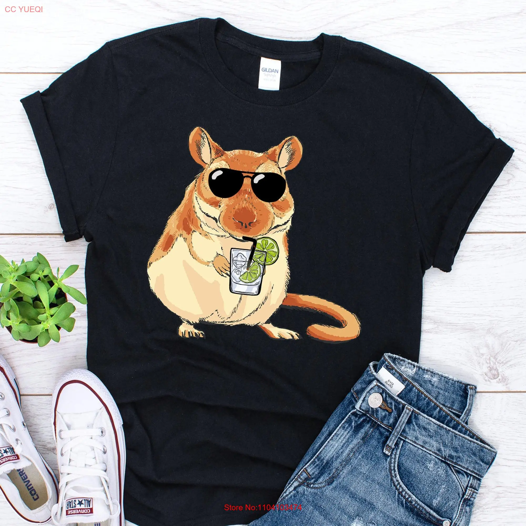 Gerbil T Shirt Owner Lover RodenT Hamster Summer Cute long or short sleeves