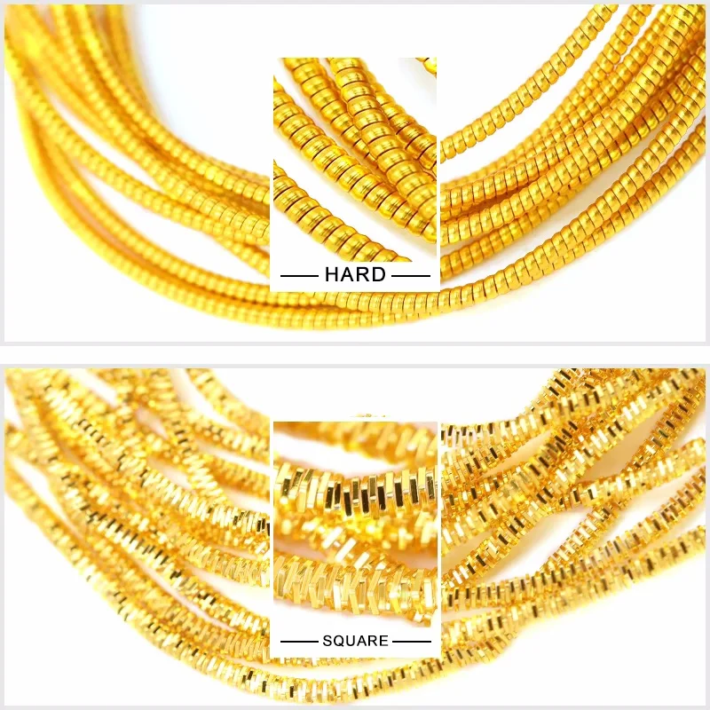 2.6M 1-1.5mm Bullion Wire French Coil Embroidery Silk Thread Accessories Jewelry Making Supplies Embroidery Metalic Purl Wire - view 3