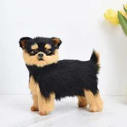 Simulated Animal Dog Puppy Yorkshire Terrier Farm Hound UK Family Pet Plush Toy Stuffed Doll Girl Boy Birthday Christmas Gift