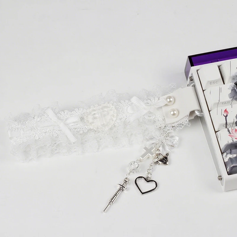 /KQM/Lace Keyboard Ribbon Mechanical Keyboard Strap Universal Personalized Keyboard Ribbon Keyboard Decor Accessories