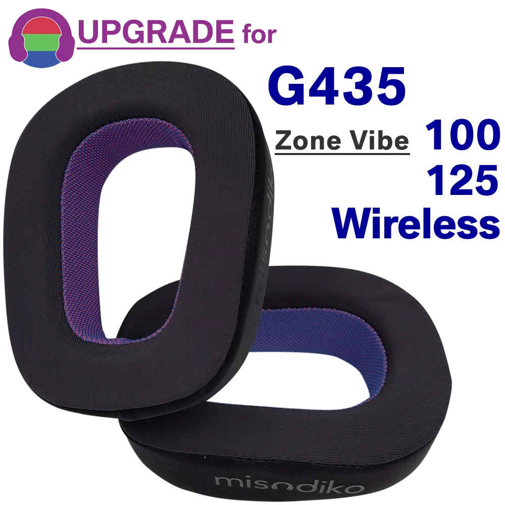 

misodiko Upgraded Earpads Replacement for Logitech G435, Zone Vibe 100 / 125 / Wireless Headphones