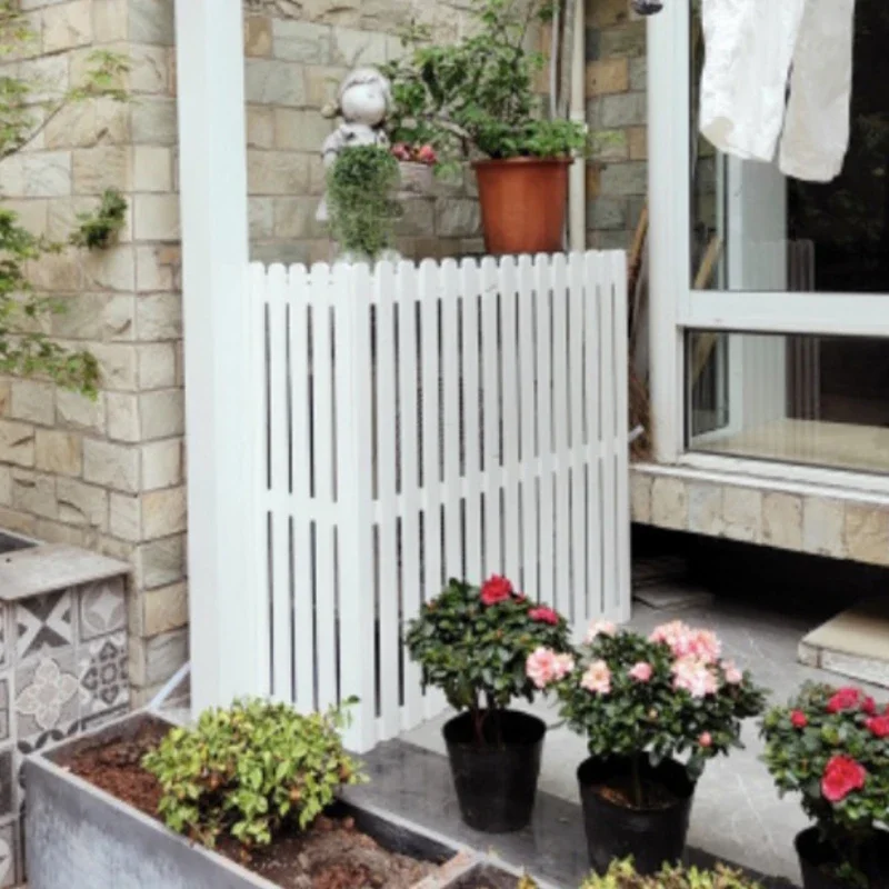 Outdoor Air Conditioning Trellis, Anti-corrosion Balcony Shelf, Wooden Fence Flowerpot Racks, Host Cover Decoration