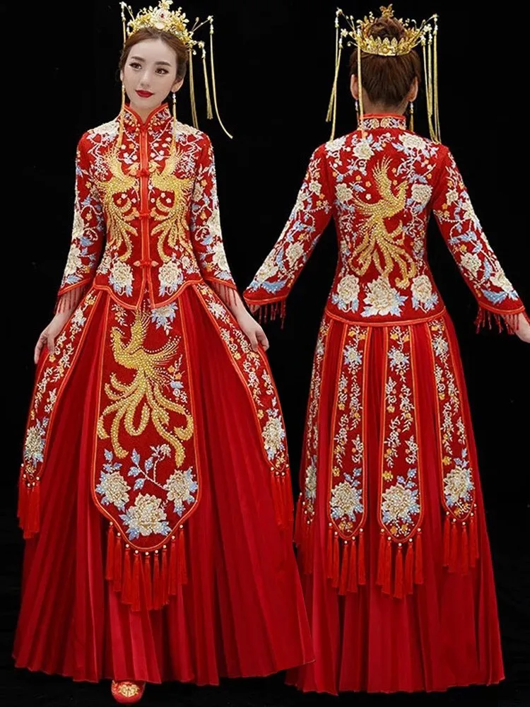 

Элегантное и модное китайское свадебное платье больших размеров.