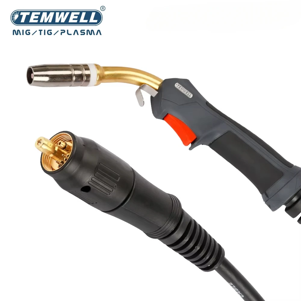 TEMWELL High quality 25AK Gas Shielded Welding Torch Mig 3M 9.84Ft Co2 Air Cooled Welding Torchset Welding Torch