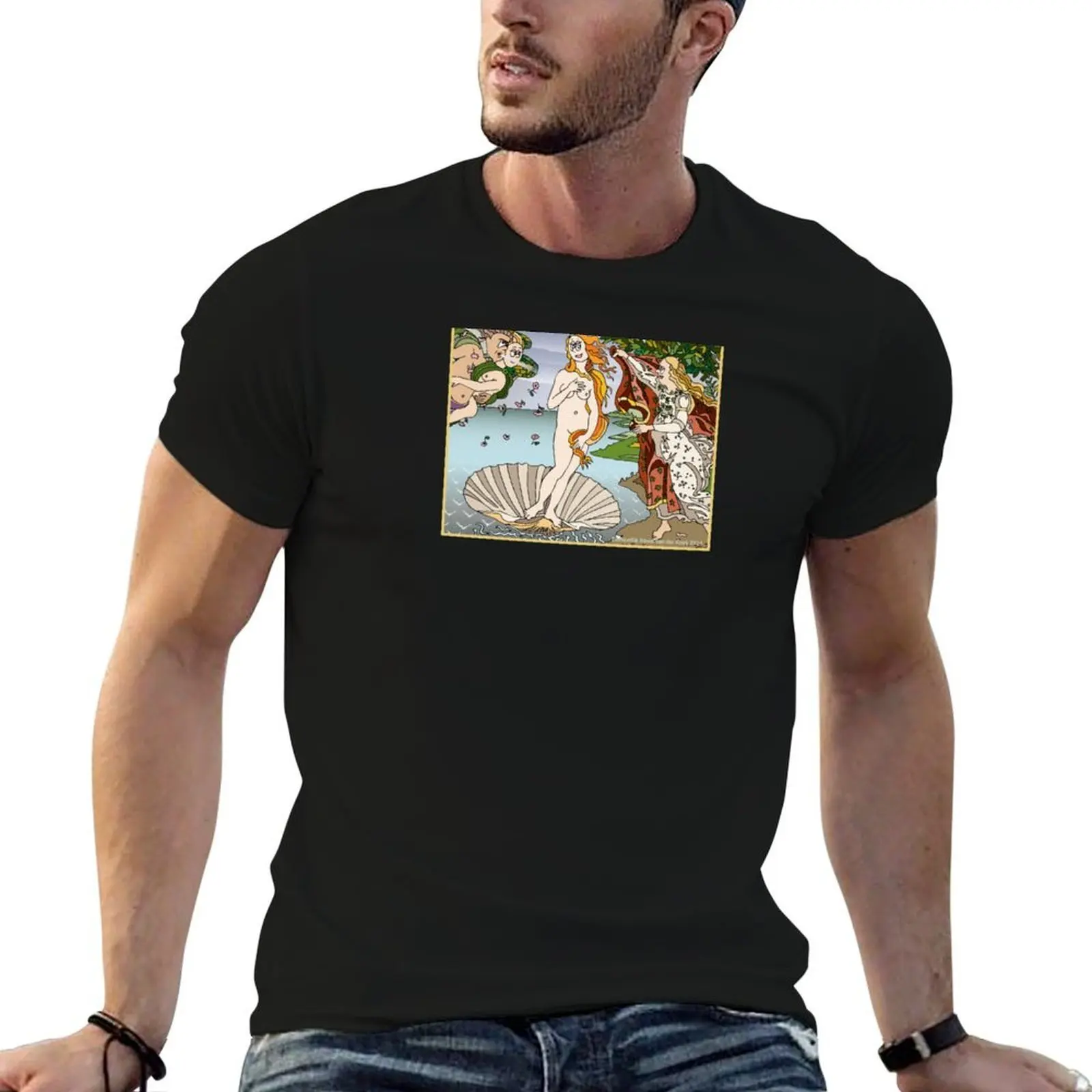

De geboorte van Venus - Botticelli T-Shirt t shirt for man t shirts designer funny t shirts dark humor T-shirt