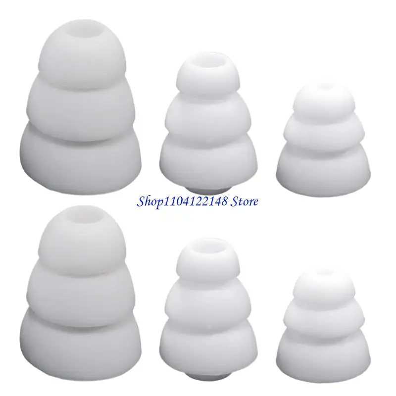 P9FA 3.8mm Noise Cancelling Triple Layer Silicone Earphone Tip With Deep Fit For Superior Noise Reductions