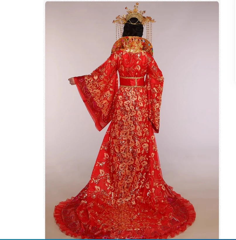 الزي القديم للفتيات، زي هانفو، زي تانغ، زي أداء رداء فينيكس، زي تانغ سلالة نوبل كونسورت والإمبراطورة #6