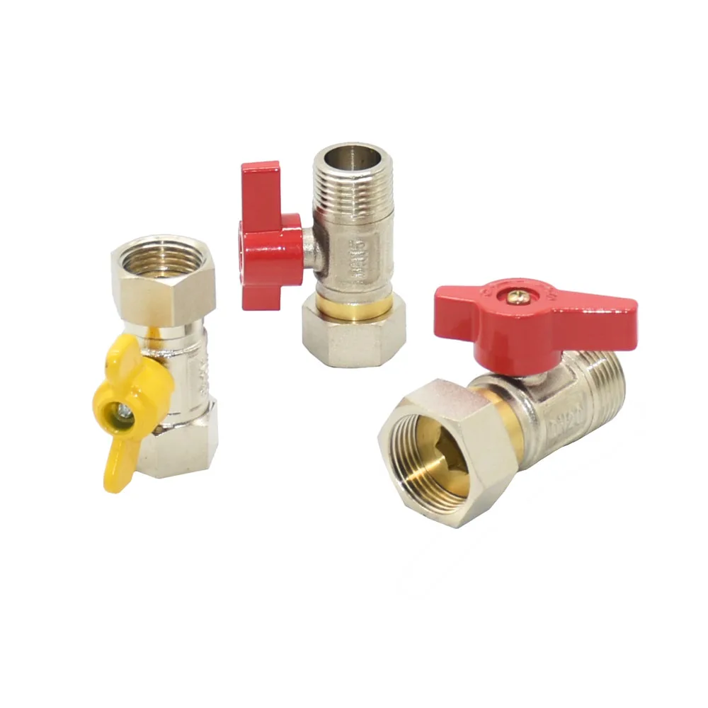 

Brass Thread Connector G1/2 3/4 inch Male Female Valve Copper Threaded Water Pipe Connector Repair Metal Water Pipe Fittings