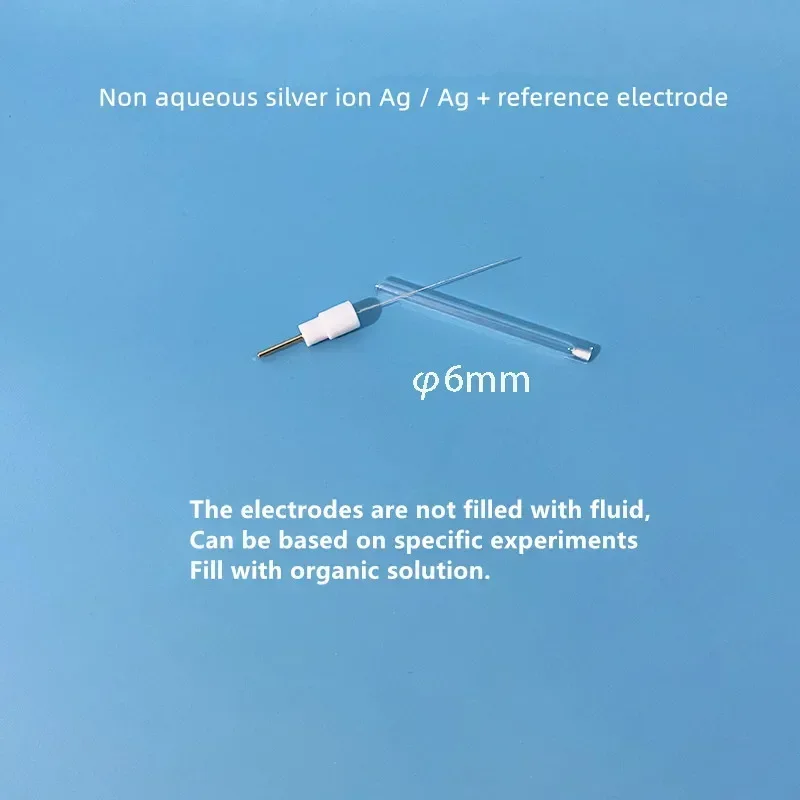 Non aqueous silver ion electrode,  Ag/Ag+silver/silver ion reference electrode, organic system experiment.