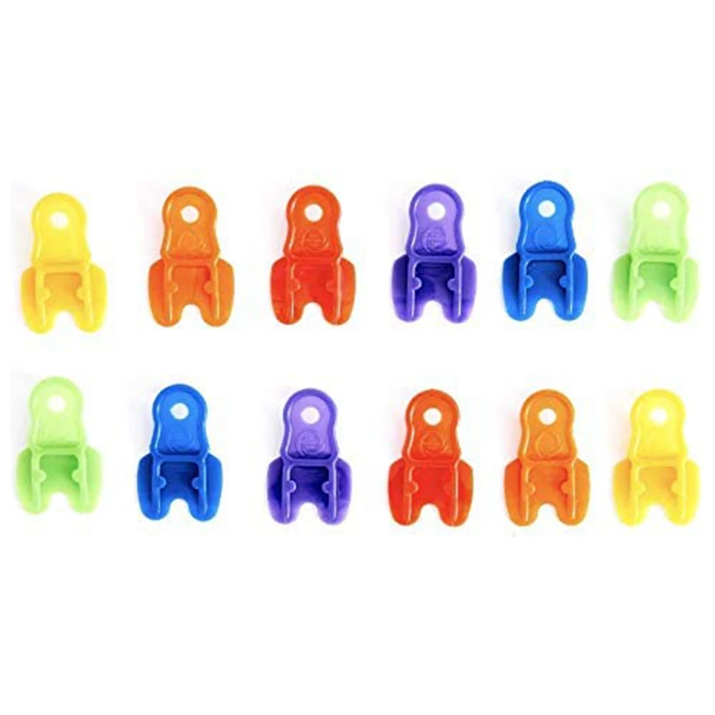 Color Coded Drink Shield and Soda Protector for Family 12Pk Fun Colored Plastic Tab Openers for Pop Beer or Soda Cans