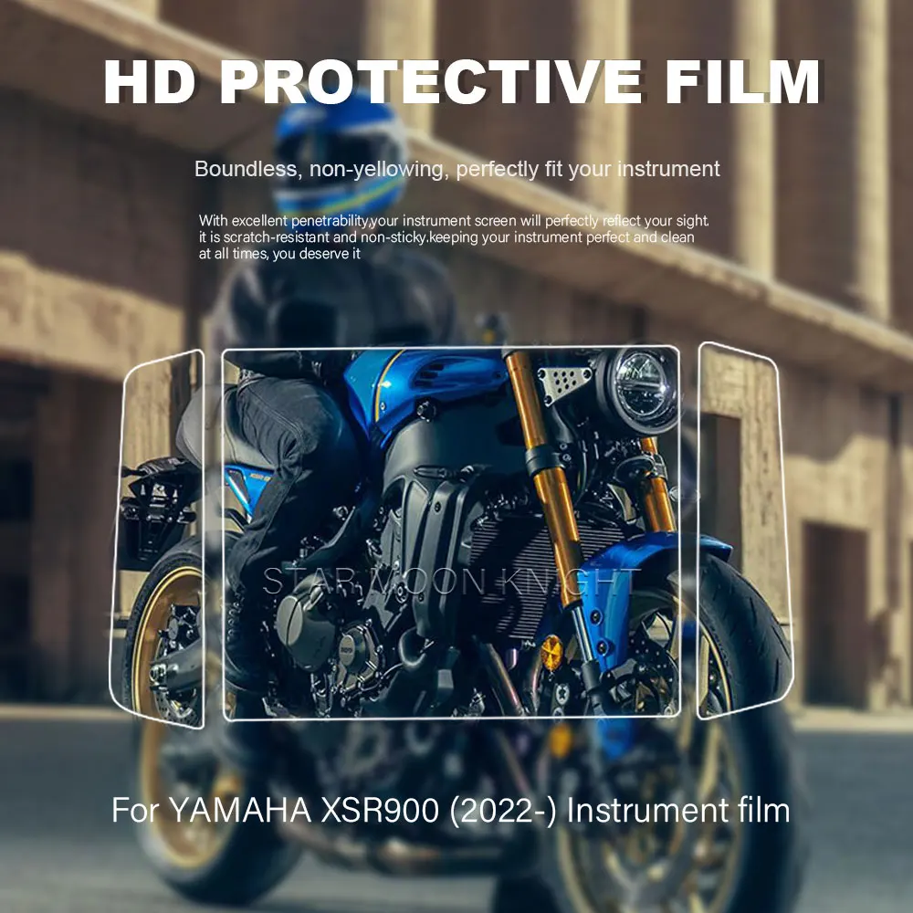 HD Instrument Film For Yamaha XSR900 XSR 900 2022 2023 Center Control Speedometer Anti-scratch Screen TPU Dashboard Protector