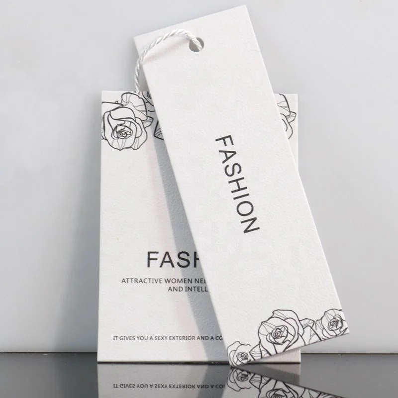 

Custom..pieces.Luxury custom logo clothing swing printing coated paper hang tags garment