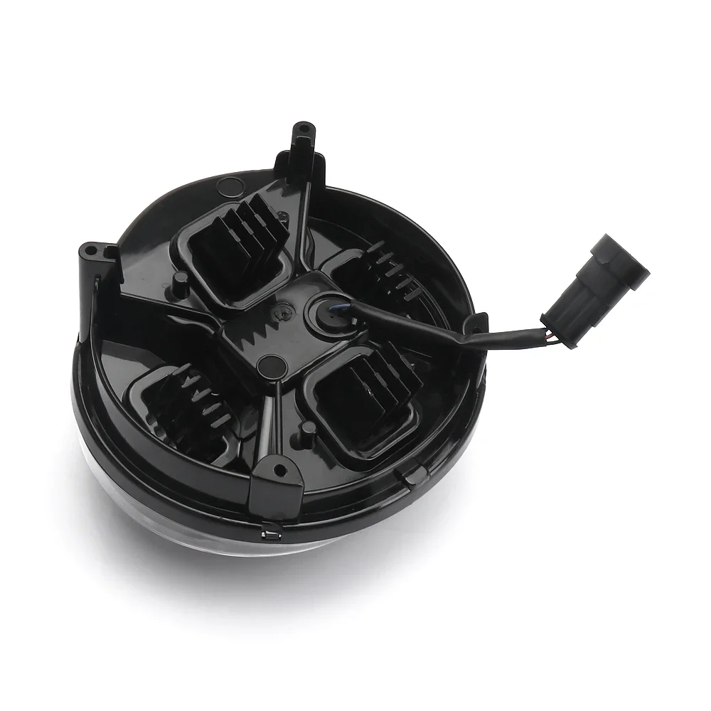 New Motorcycle Accessories Led Headlight Round Head Light Kit Black and Chrome For Vespa GTS300 GTS 300 gts300