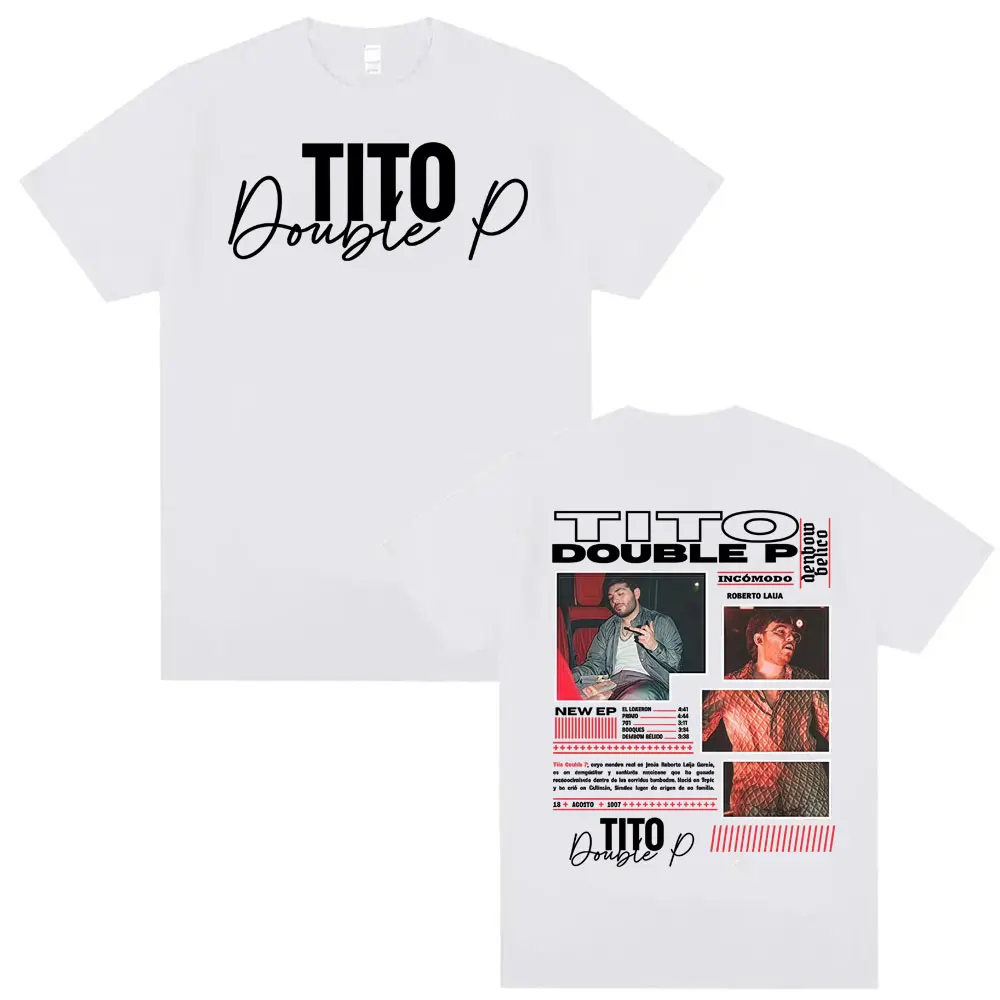 تيتو مزدوج P Ay Mama ألبوم جولة تي شيرت ملابس للرجال موضة Harajuku تي شيرت للجنسين عادية كم قصير المتضخم تي شيرت #3