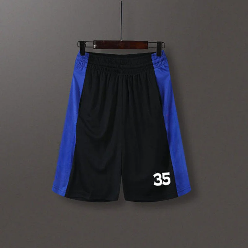Summer Hot Selling Men Black Yellow Side Stripe Color Block Basketball Shorts Mesh Elastic Waist Running Five Point Shorts