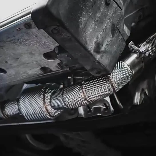 ACE Hochleistungs-Sportauspuff-Kat-Downpipe für Mercedes-Benz G500 G550 G63 AMG W463 5.5TT 2009-2014 Edelstahl-Auspuffrohr – Detail 11