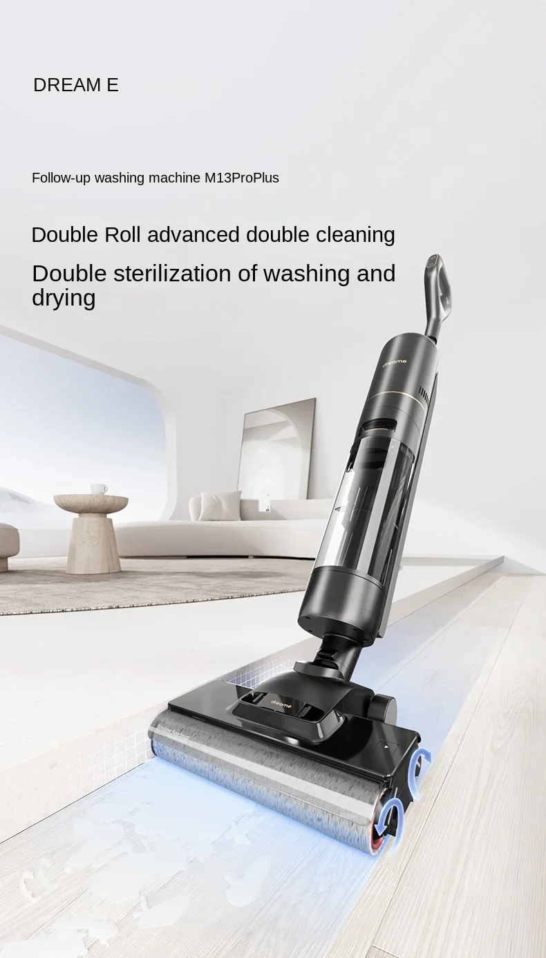 

Dreame M13ProPlus Double Roll Wireless Floor Washer Suction Mop Suction Sweep Dual Power Household Appliance Cleaner