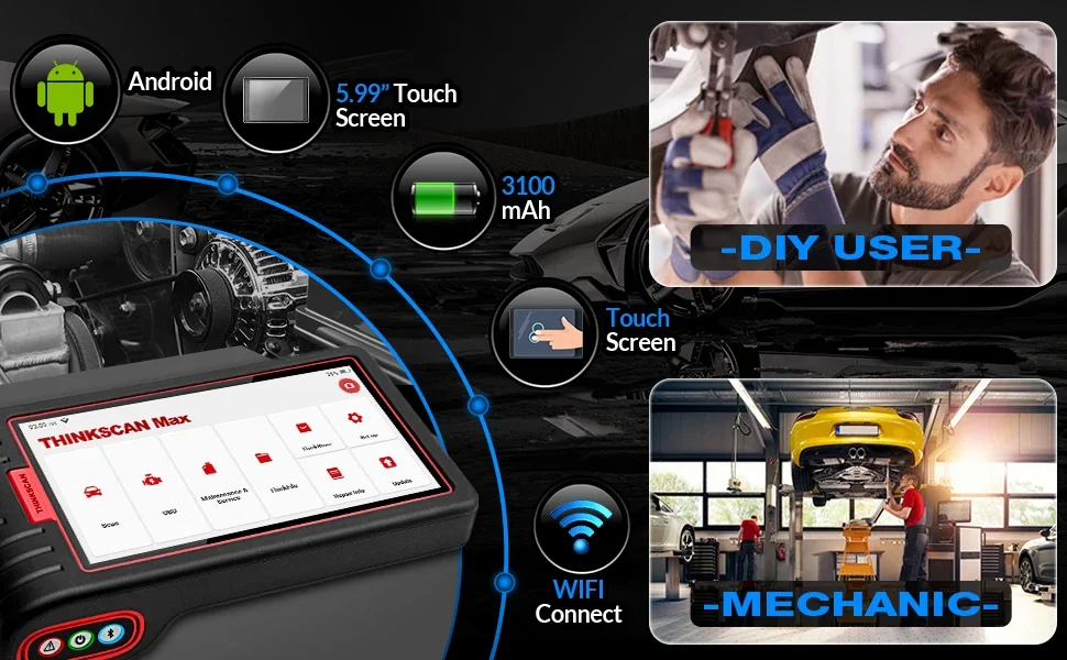 Auto Scanner All System Active Test ECU Coding 28 Reset CRP909 Scanner