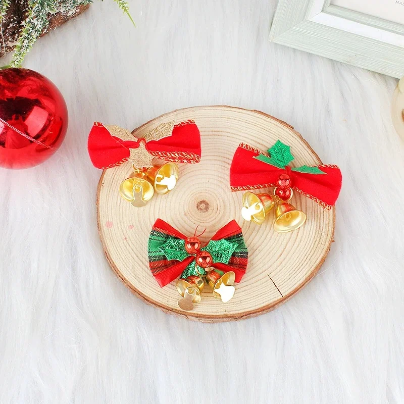 

Mini Christmas Bow Christmas Tree Bow Hanging Ornament Home Decoration 2025 New Year Party Gift