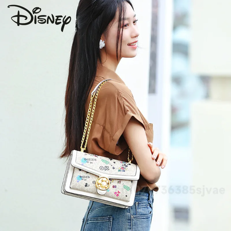 Mickey Authentic New Women's Shoulder Bag Fashionable High Quality Women's Handbag Explosive Large Capacity Women's Commuter Bag