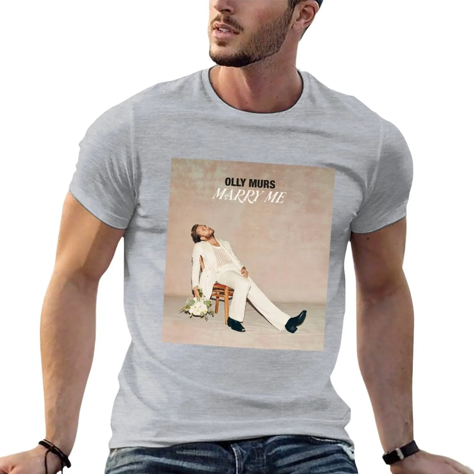 olly murs marry me T-Shirt oversized t shirts summer tops Short t-shirt black t shirt mens vintage t shirts