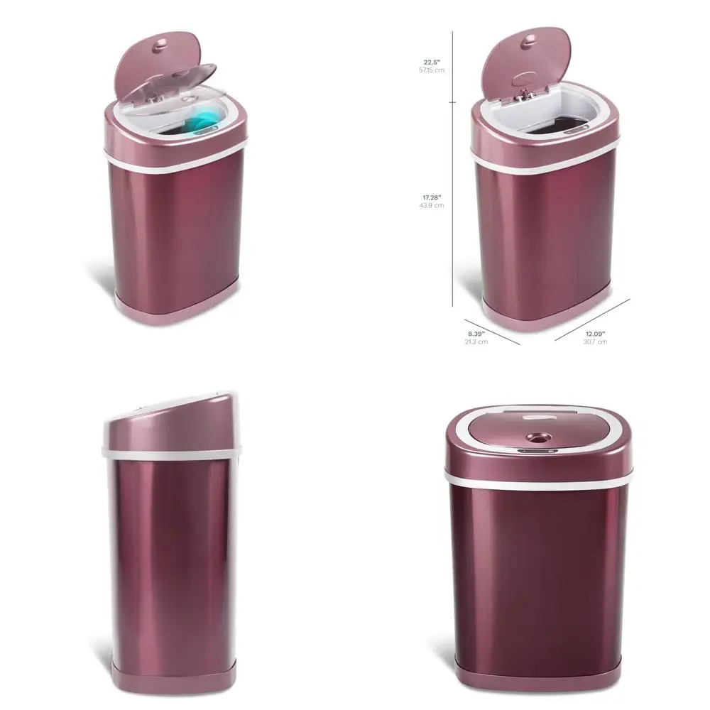 

Умная мусорная корзина с функцией движения, 4 галлона, водонепроницаемая для домашнего и офисного использования.