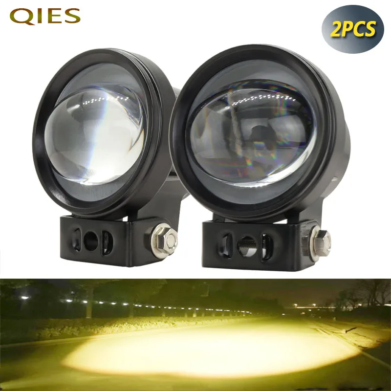 

2pcs Led Headlights Motorcycle Lens Beam Spot Light Ultra Bright Lamp Electric Vehicle Spotlights Monocular Strong Light Lenses