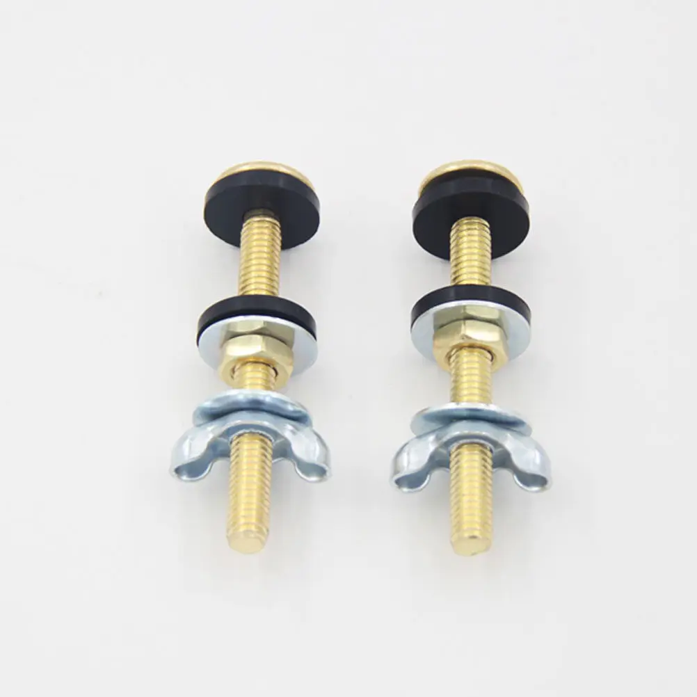 

2Pcs Premium Toilet Tank Bolts with Rubber Washers Heavy Duty Fixing Bolts for Universal Toilet Tank Seal Ring Replacement Parts