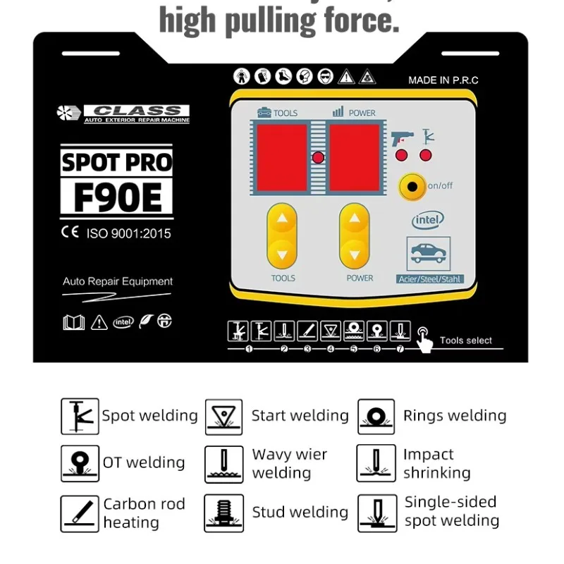 Aluminum Dent Puller Machine Auto Body Repair Spot Welder Combined Machine Body Shop Equipment Work Station 90E 6100
